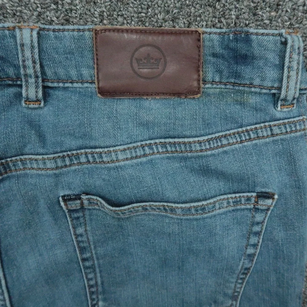 Peter Millar Jeans Mens 34x28 Blue Straight 5 Pocket Pilot Mill *